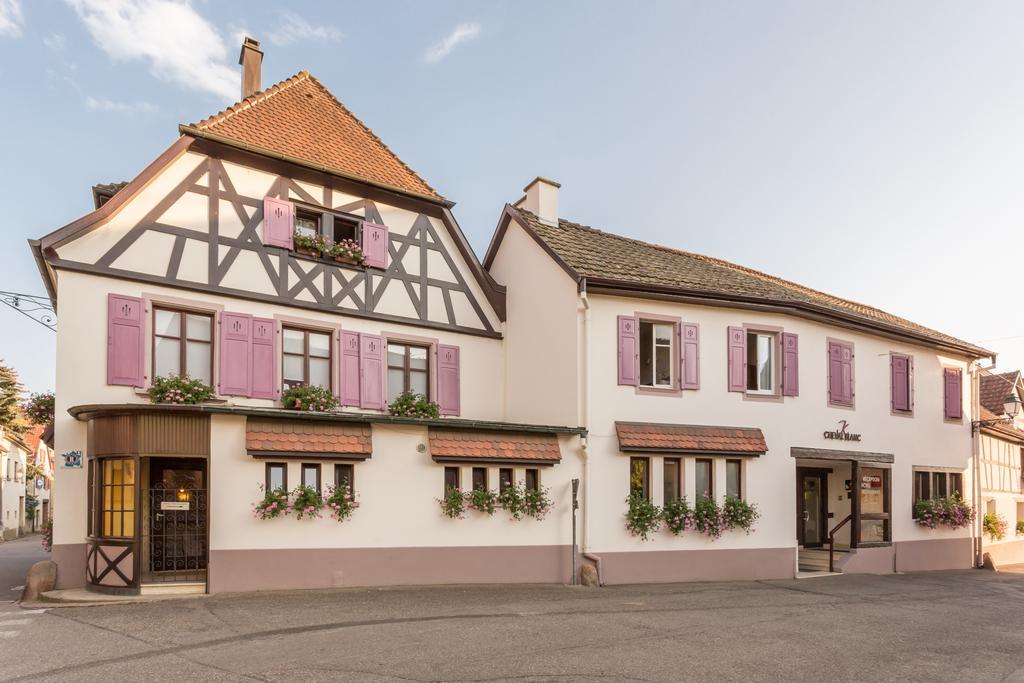 Logis Du Cheval Blanc Hotel Westhalten Exterior foto